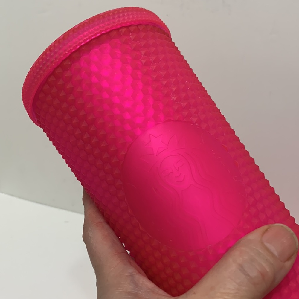 Starbucks hot pink studded cup 24 oz